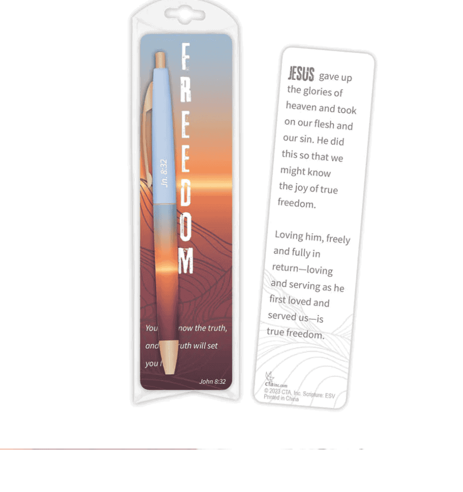 Set Free Pen and Bookmark Set