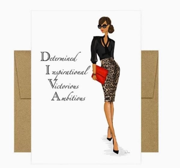 Stationary Cards - Redefining Diva Greeting Cards (pack of 6)
