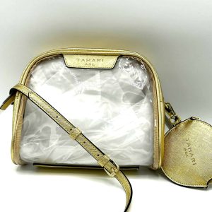 Tahari Gold Clear Crossbody with Coin Pouch