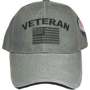 Veteran Green Adjustable Cap