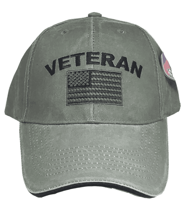Veteran Green Adjustable Cap