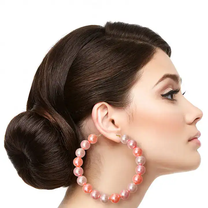 New – Blush Hoops
