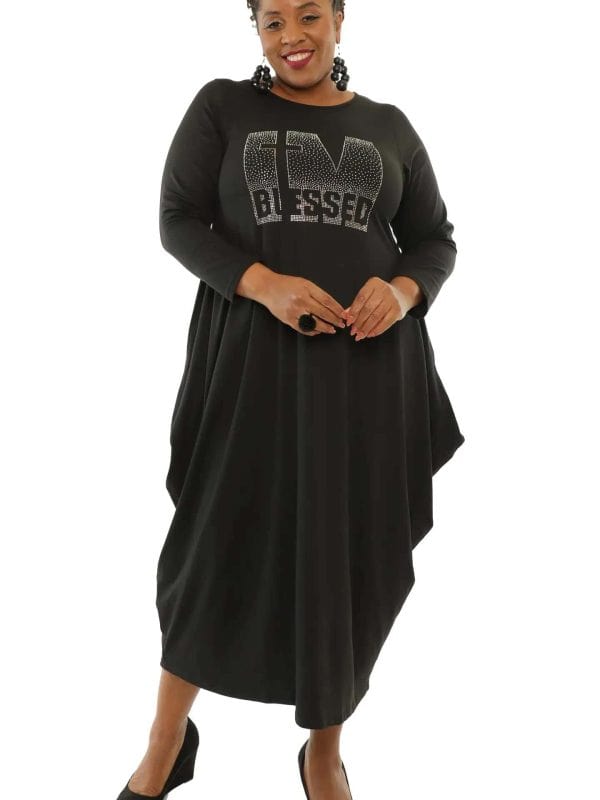 New - Women's Bling "I'm Blessed" Dress (One Size - Fits 6-26)