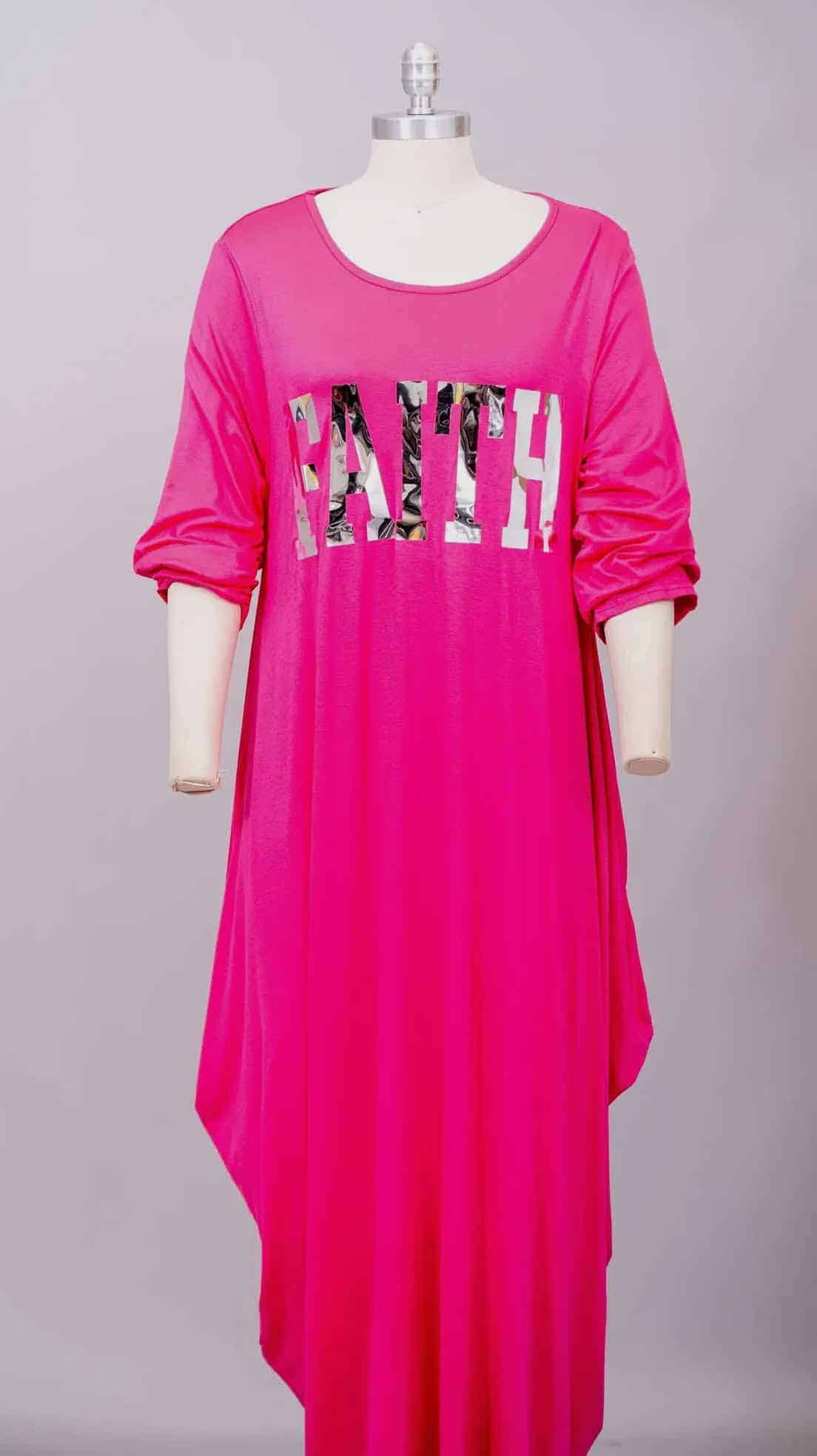 Women’s Faith Balloon Dress (O/S) (3 Color Selections)