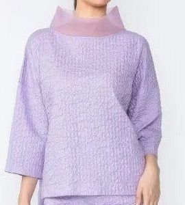 New - IC Mesh Collar Top Lilac (Large)