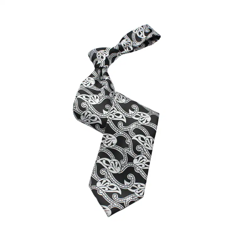 New – Verse IX Black and White Tie (B4)