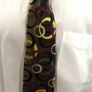 Designer Imani Tie (Brown Base) -2