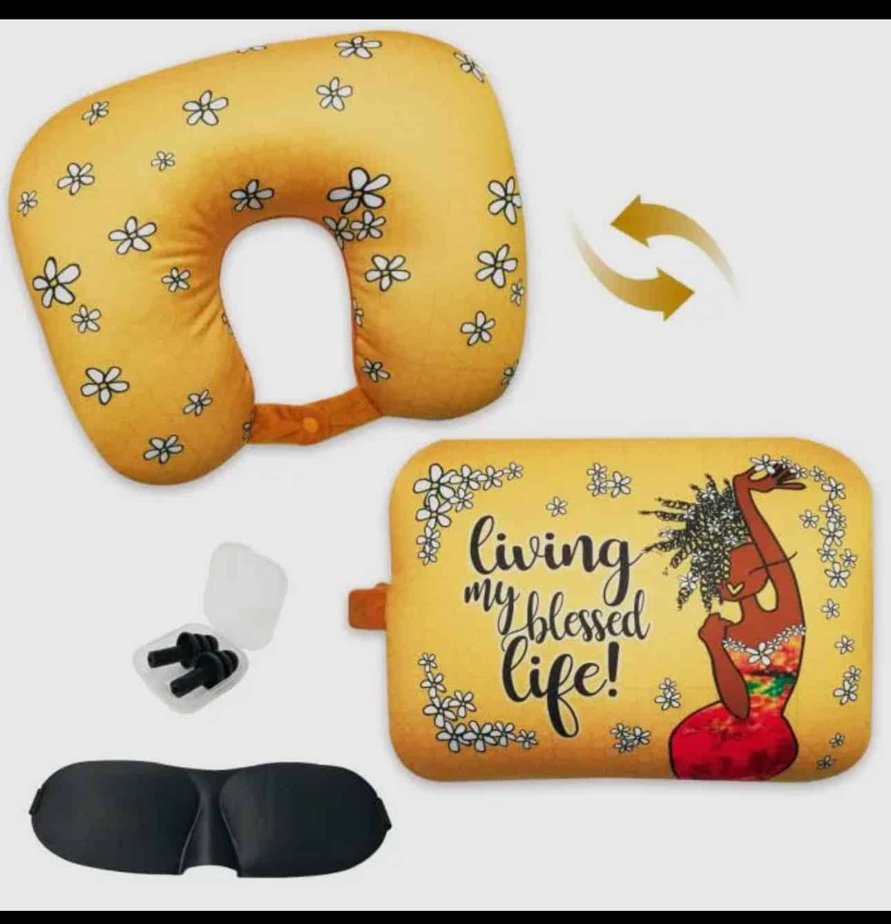 Living My Blessed Life Neck Pillow Set (WOW)