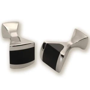 Black Onyx Centered Cufflinks