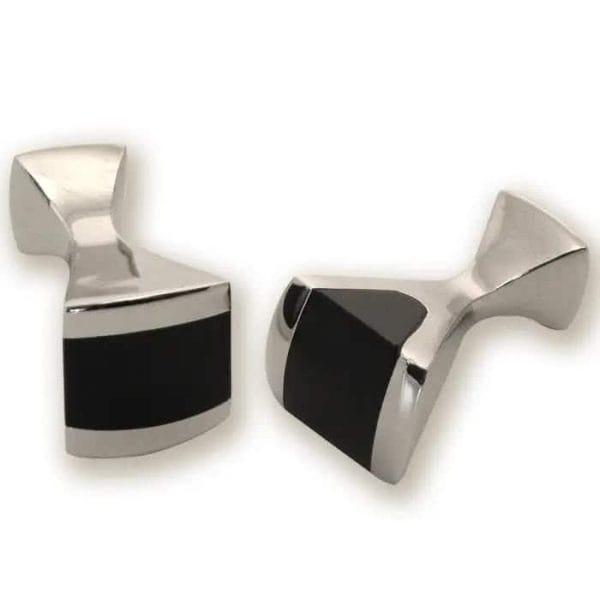 Black Onyx Centered Cufflinks