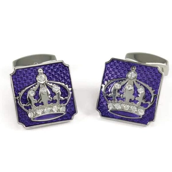Purple Crown Cufflinks
