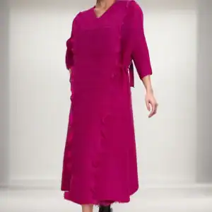 New - Designer Ruffle Dress (XL) Fuchsia