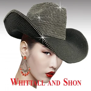 New - Black Bling Cowboy Hat