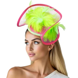 New - Pink and Green Fascinator (Lovely)
