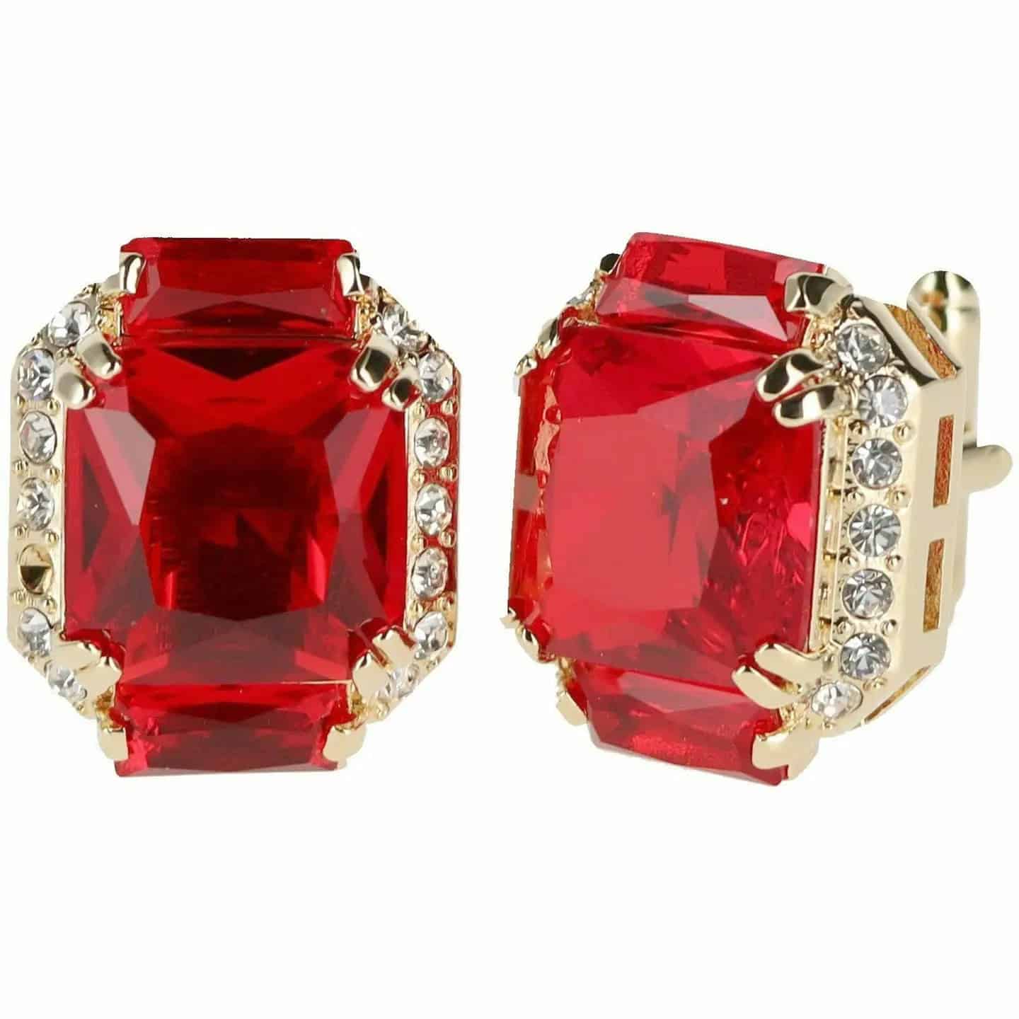 New – Designer Men Cufflinks (Red/Gold)