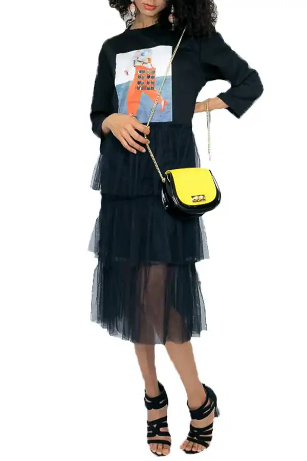 New - Black Tulle Dress (XL)