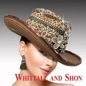 New - Brown Bling Cowboy Hat