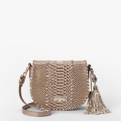 New – Brahmin Briar Tan Taupe Crossbody