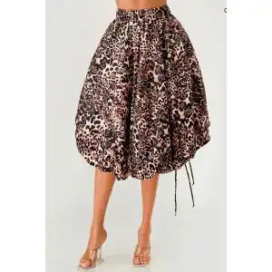 New - Leopard Bubble Skirt (3 Size Selection)