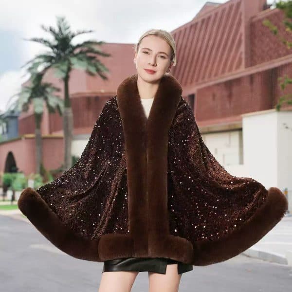 New - Designer Elegant Sequin Capes (3 Colors) - Image 2