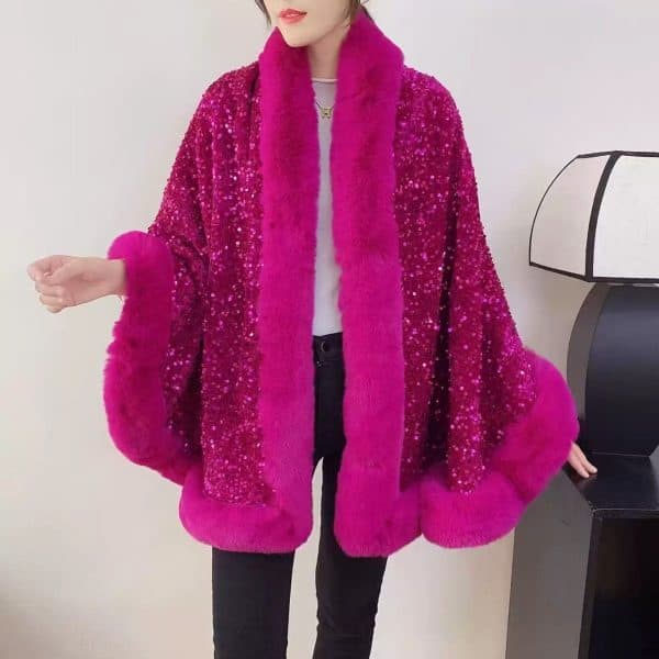 New - Designer Elegant Sequin Capes (3 Colors) - Image 4