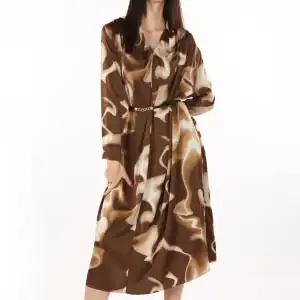 New - Designer Satin Long Dress (Coffee) O/S