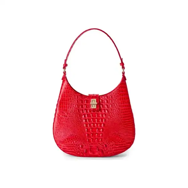 New - Brahmin Red Fallon Shoulder Bag