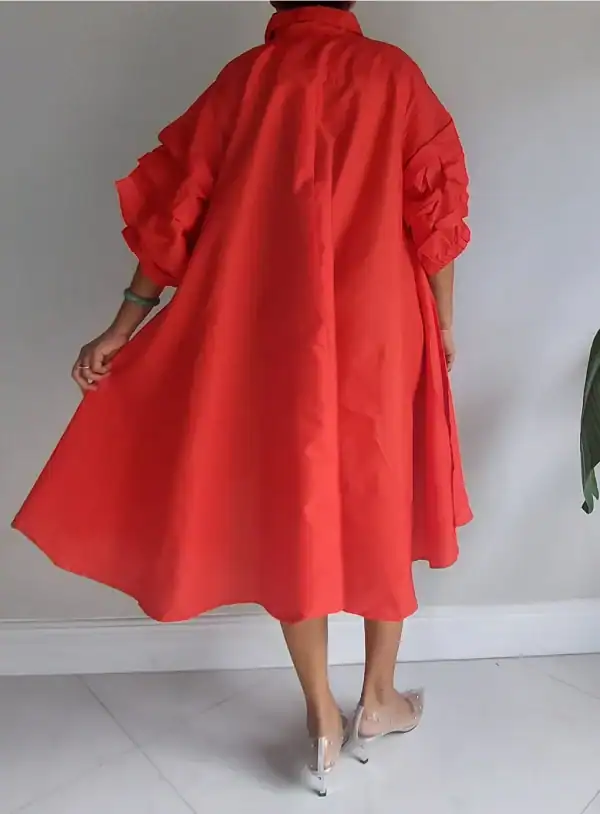 New - Swing Hi/Low Swing Red Dress - O/S - Image 2