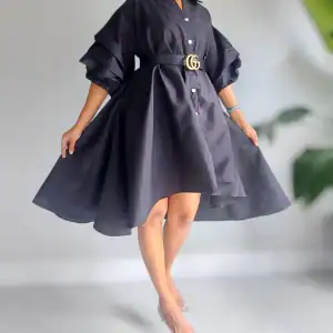 New - Black Hi-Low Shirt/Dress - O/S