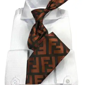 New - Designer FF Rust Tie w/ hanky