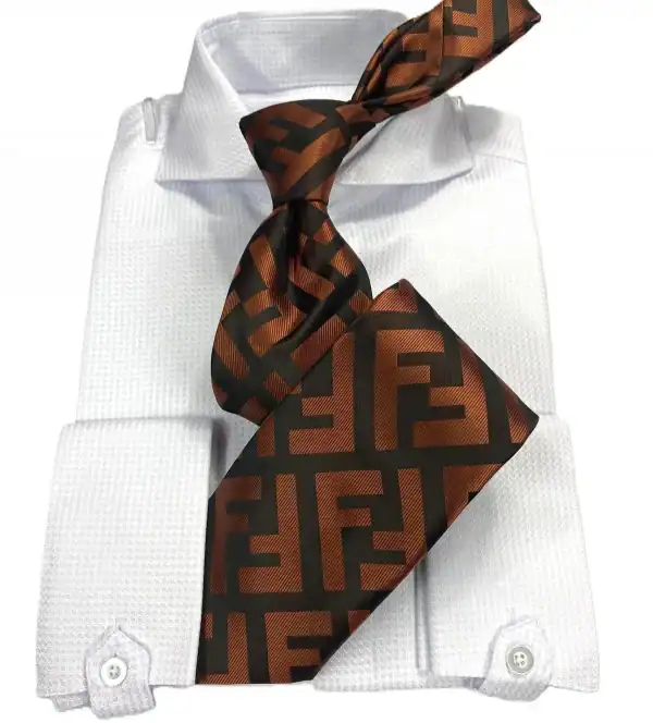 New - Designer FF Rust Tie w/ hanky