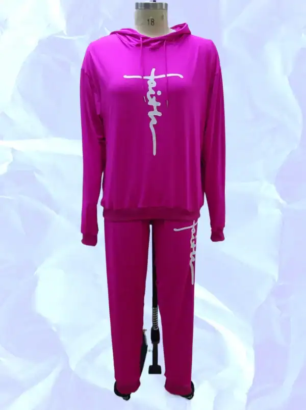 New - Hooded Faith Sweatsuit (3 sizes)