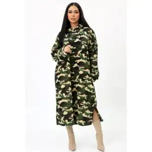 New - Camo One Piece Fleece Lounge Wear (O/S)