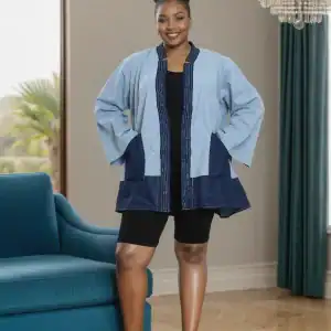 New - Big Pocket Denim Jacket (O/S) - Look at the Denim Dress that it will work with!!!!