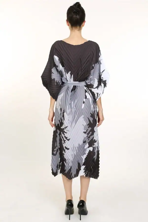 New - Designer Abstract Printed Black Maxi (O/S) - Image 2