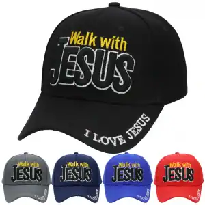 New - Walk w/ Jesus Adjustable Caps (Color Selection) - Awesome