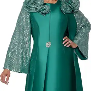 New - Designer 2 pc Church Dress (Green) Size 18W