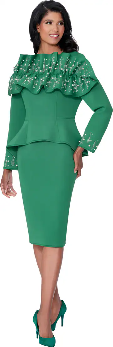 New – Designer Green 1pc Dress (16W) – Beautiful