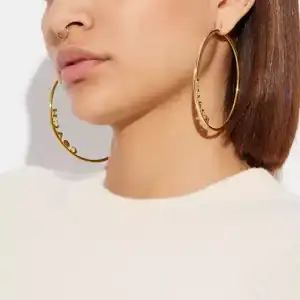 New - Coach Hoop Earrings (Nice)