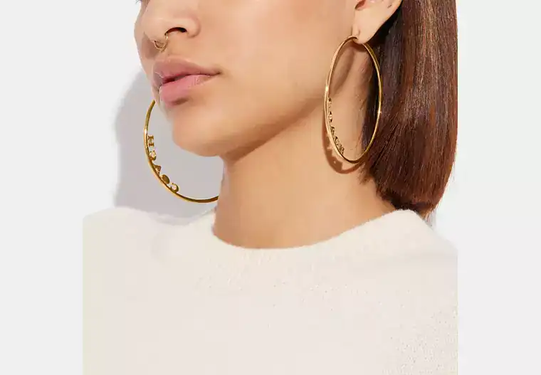 New – Coach Hoop Earrings (Nice)