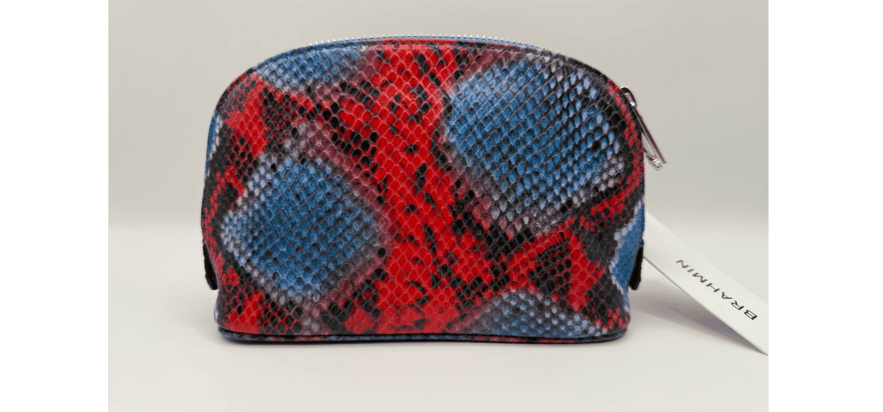 New – Brahmin Heat of Color Snake Pouch (Great for Cosmetics, Medicine, etc)