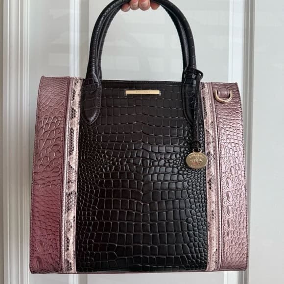 New – Brahmin Caroline Mellow Rose Jessamine