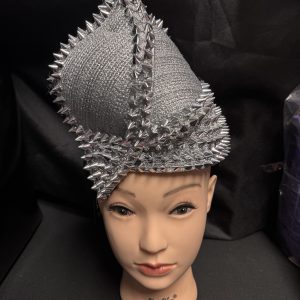 New - Designer Spiked Silver Bling Fascinator (A Beauty)