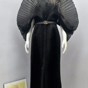 New - Black One Size Pleated Wing Top Dress - Gala, Anniversary READY!!!!