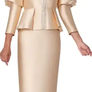 New - Designer Champagne 2 PC Suit (2 size selection - 16 & 18) Very nice - Great for Easter!!!
