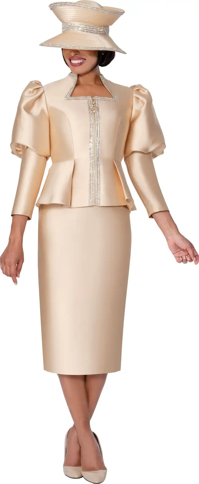 New – Designer Champagne 2 PC Suit (2 size selection – 16 & 18) Very nice – Great for Easter!!!