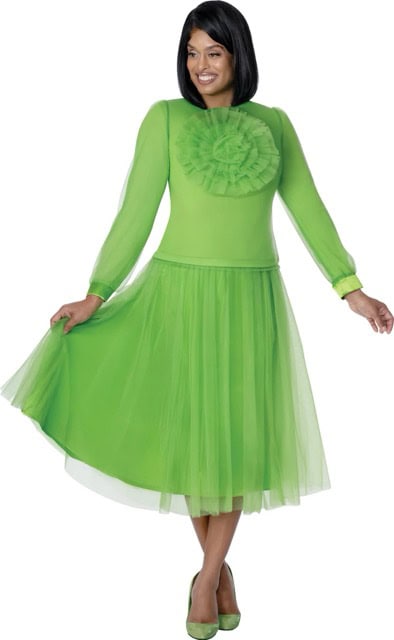 New – Light Mesh (Green) Dress (Airy and Lovely) Size 16W