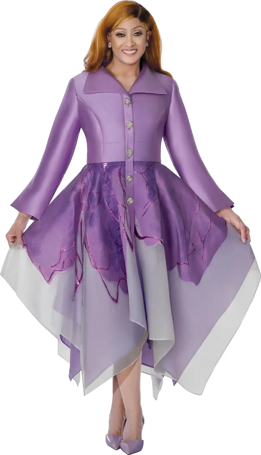 New – Designer Jacquard Handkerchief Dress (Oh My) – (3 sizes)