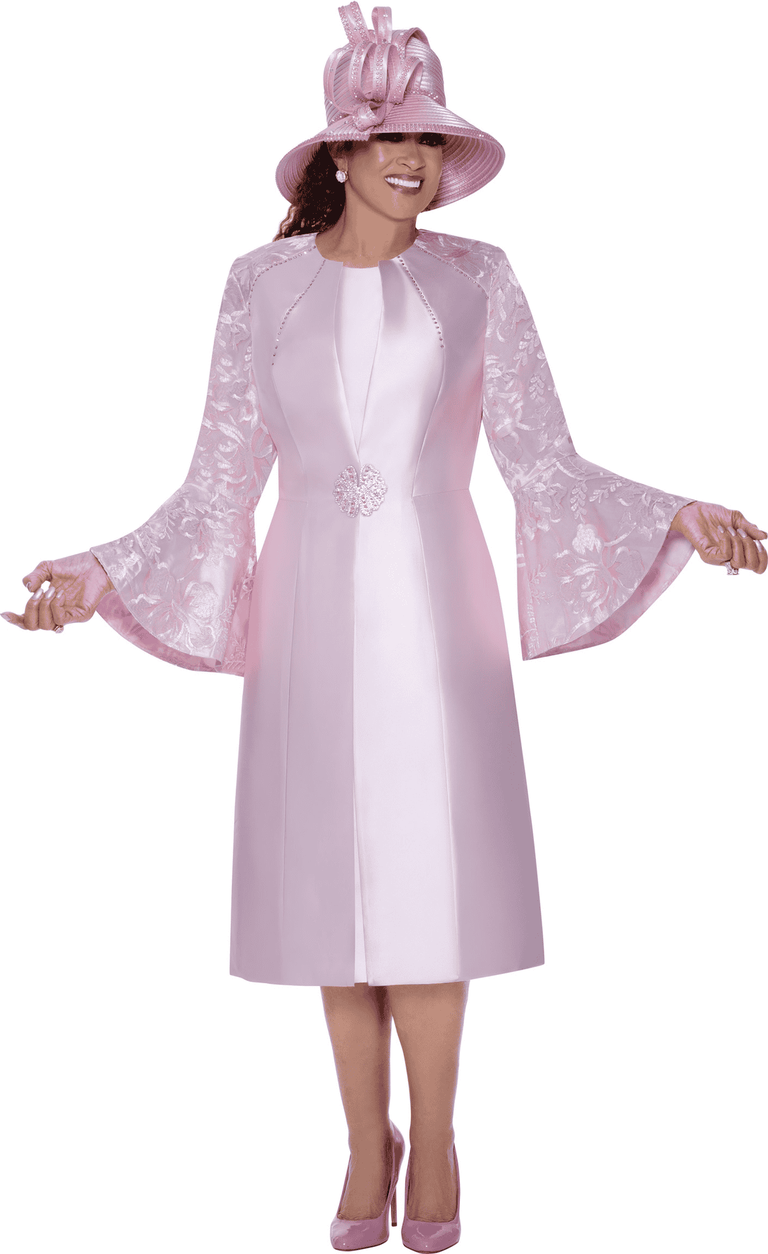 New – Designer 2 pc Pink Suit – Size 10