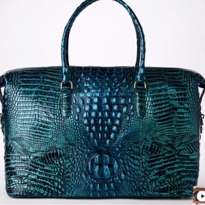 New - Brahmin Teal Green Weekender (Yes - It's ready for traveling)